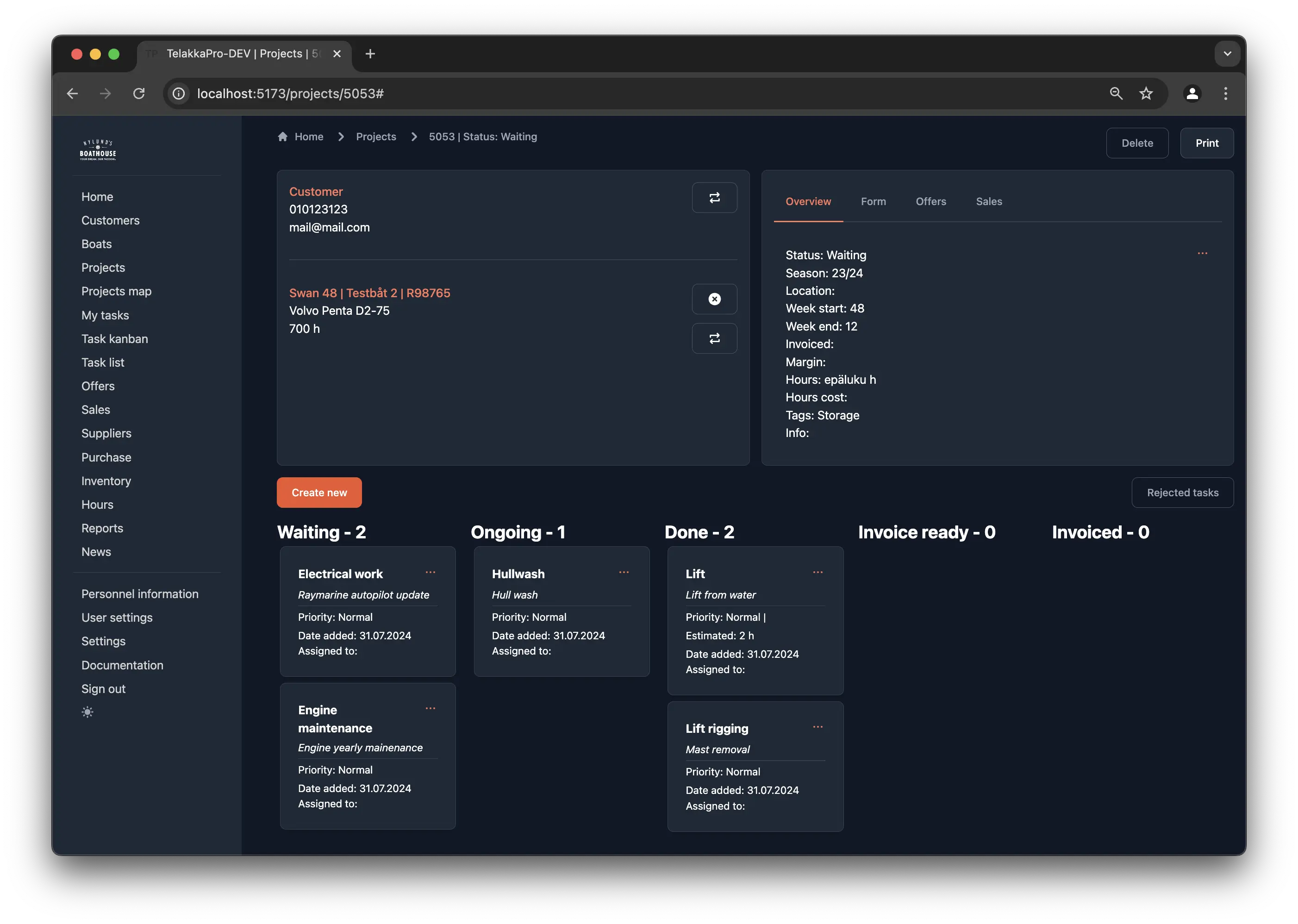 YachtMaster - Marina and ship yard ERP system